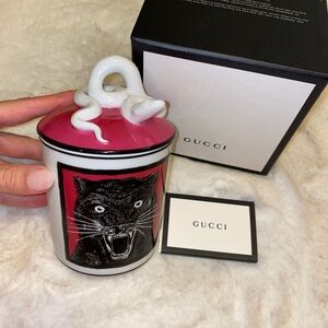Authentic GUCCI Panther Candle Decor